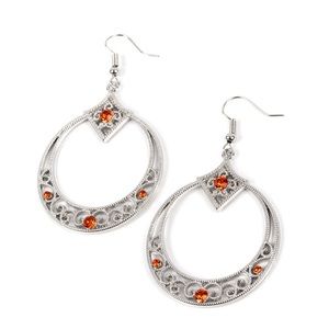 Paparazzi Royal Resort Orange Earring P5WH-OGXX-182XX